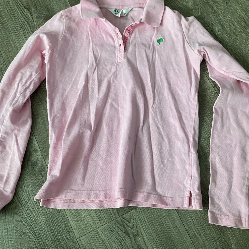 Lilly Pulitzer Light Pink Kids Polo Shirt